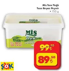 MİS TAM YAĞLI TAZE BEYAZ PEYNİR 750 G